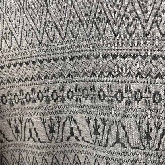 Kavu knit midi dress Aztec print athleisure gray black size small comfy casual - Picture 3 of 5